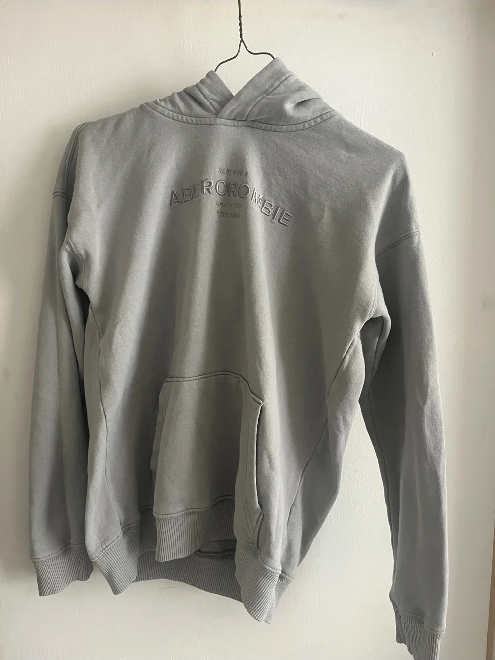 Abercrombie Kids Matching Hoodie & Jogger Set Gray Sage Relaxed Fit Size 11/12